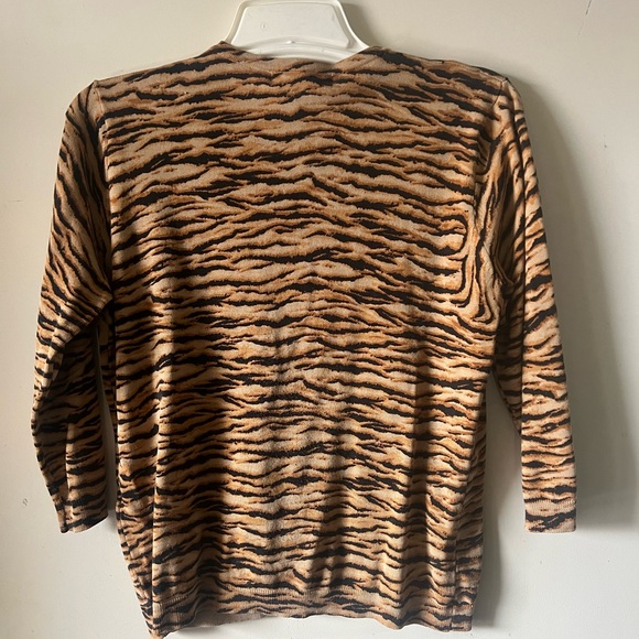 SILX by August Silk Tiger Print Cardigan - Picture 4 of 5